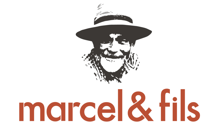Logo marcel & fils sur fond blanc