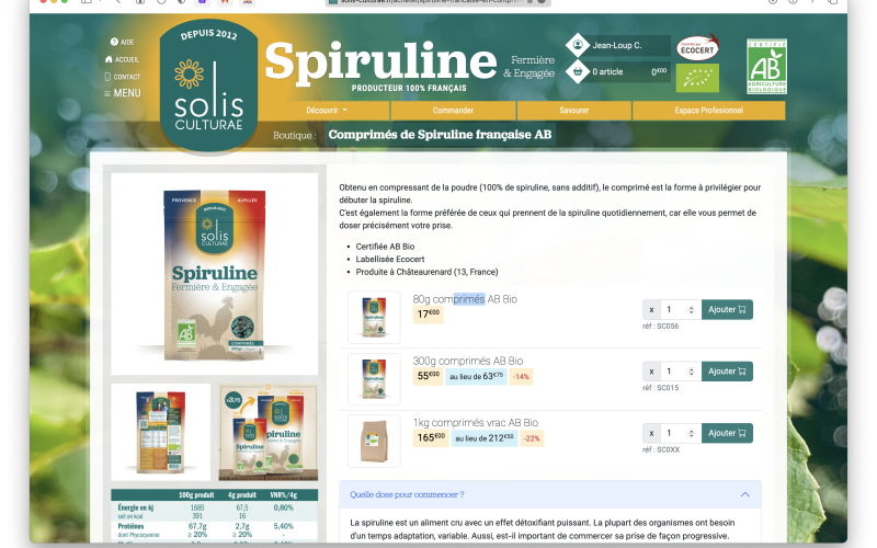 Aperçu du nouveau site Solis Culturae 2023