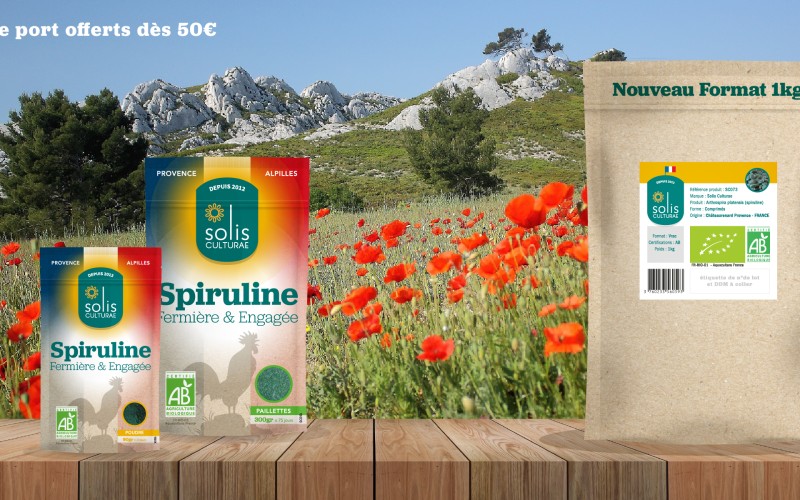 Nouveaux packagings en 80, 300 et 1000gr