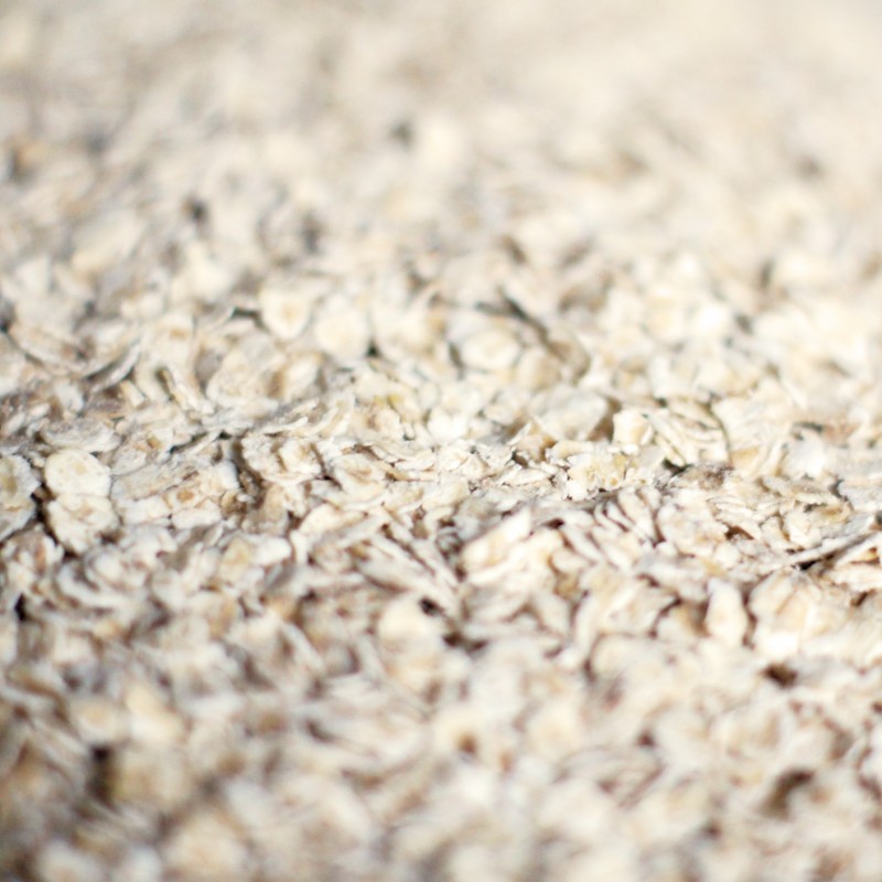 Flocon d'avoine pour barre de céréales à la spiruline