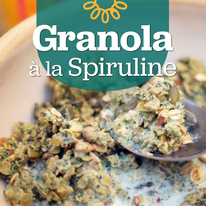 Granola à la spiruline Facebook