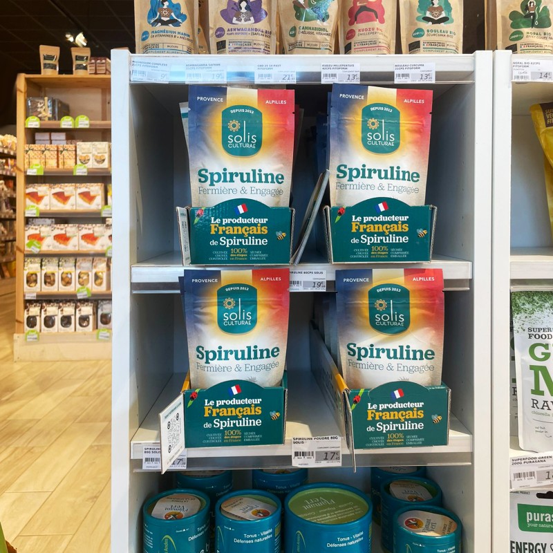 Nouveau présentoir de sachets 80gr